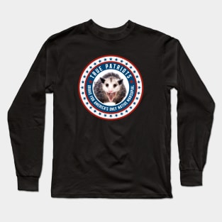 Brake For America's Only Native Marsupial Long Sleeve T-Shirt